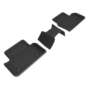 BMW 5 SERIES Floor Mat Set - Rear - 3D MAXpider - Kagu - Black - `23-`25